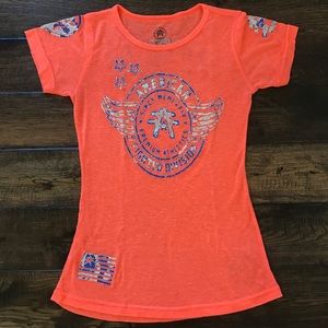 *BUCKLE* American Fighter Neon Tee Shirt (S) Small